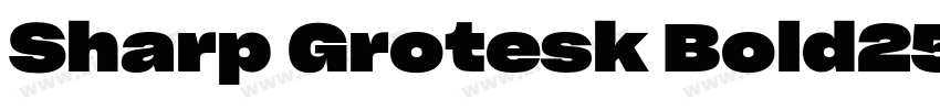 Sharp Grotesk Bold25字体转换